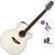 elektroakustisk guitar Takamine GN37CE PW Standard SET Pearl White elektroakustisk guitar