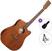 elektroakustisk gitarr Cort Earth 60MCE Standard SET Öppen por elektroakustisk gitarr