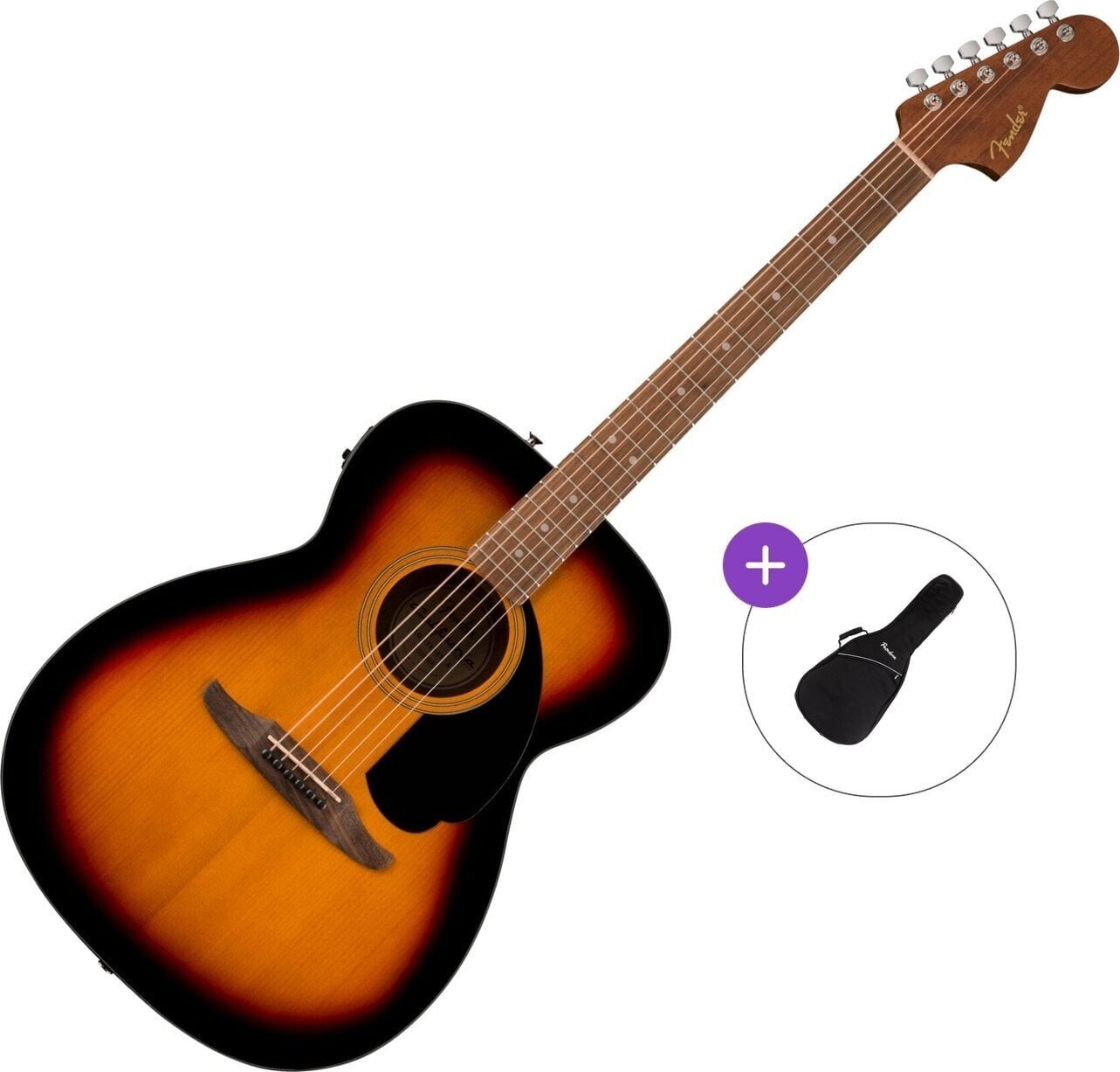 elektroakustiline kitarr Fender California Standard Monterey E Basic SET 3-Color Sunburst elektroakustiline kitarr