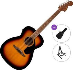 Guitare Jumbo acoustique-électrique Fender California Standard Monterey E Standard SET 3-Color Sunburst Guitare Jumbo acoustique-électrique