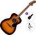 Guitare Jumbo acoustique-électrique Fender California Standard Monterey E Standard SET 3-Color Sunburst Guitare Jumbo acoustique-électrique