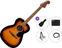 Guitare Jumbo acoustique-électrique Fender California Standard Monterey E Premium SET 3-Color Sunburst Guitare Jumbo acoustique-électrique