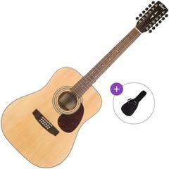 12-snarige akoestische gitaar Cort Earth 70-12 Basic SET Open Pore Natural 12-snarige akoestische gitaar