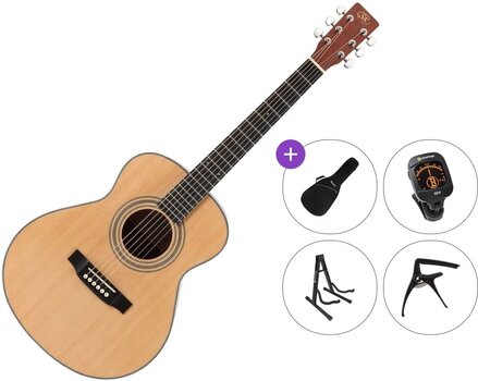 Jumbo akoestische gitaar SX SS700-NT Premium SET Natural Jumbo akoestische gitaar - 1