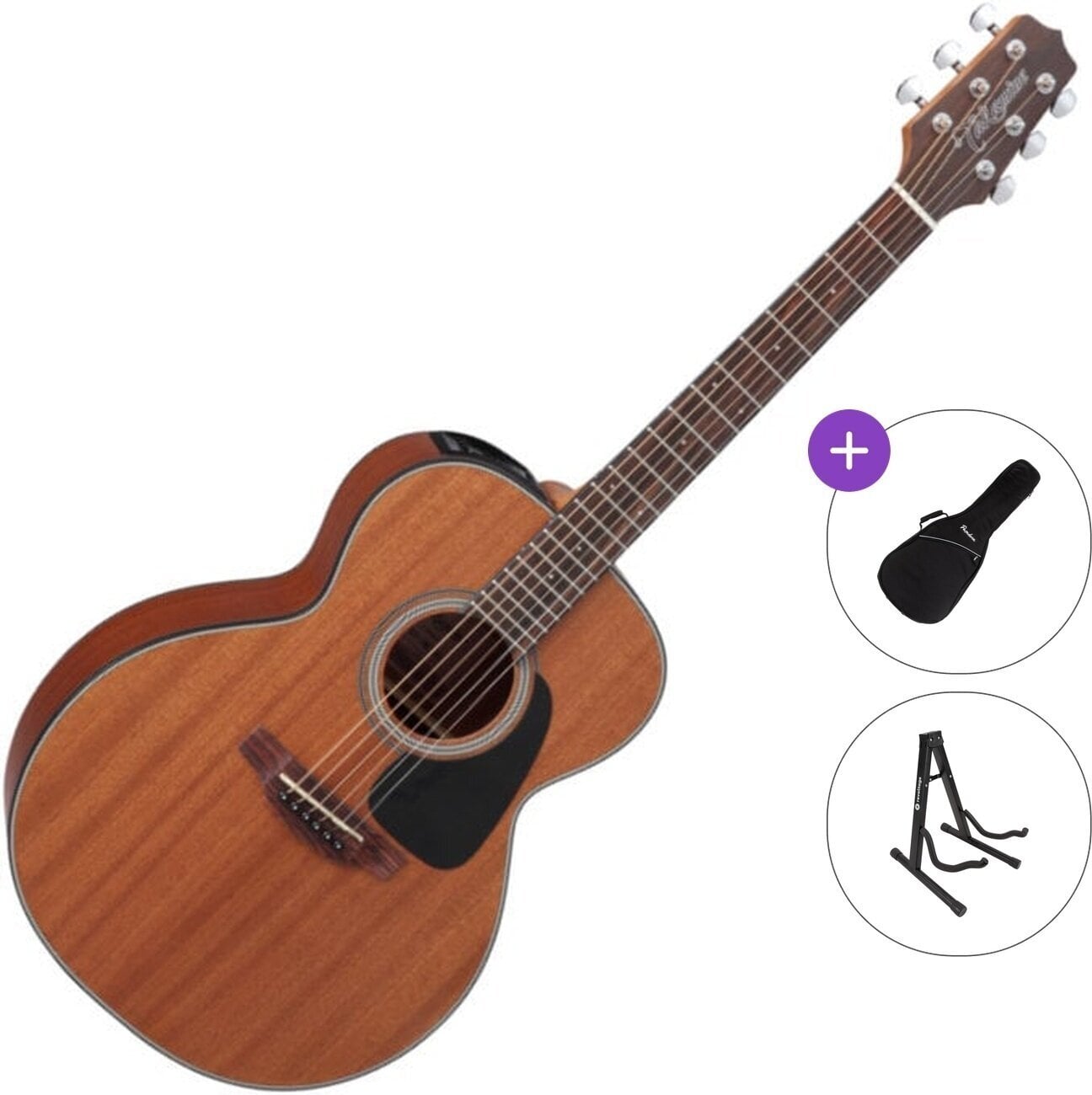 Chitarra Semiacustica Jumbo Takamine GX11ME Standard SET Natural Satin Chitarra Semiacustica Jumbo