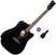 elektroakustiline kitarr Cort EARTH 60CE Basic SET Black Gloss elektroakustiline kitarr