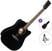 elektroakustiline kitarr Cort EARTH 60CE Standard SET Black Gloss elektroakustiline kitarr