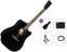 elektroakustiline kitarr Cort EARTH 60CE Premium SET Black Gloss elektroakustiline kitarr