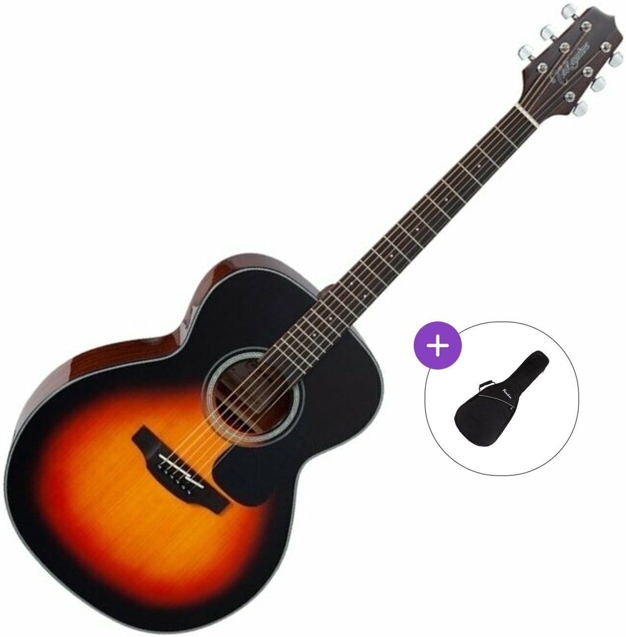 Guitarra jumbo Takamine GN30 Basic SET Brown Sunburst Guitarra jumbo