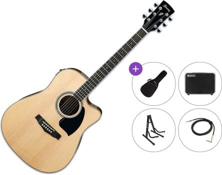 elektroakustinė gitara Ibanez PF15ECE-NT Premium SET Natural elektroakustinė gitara - 1