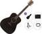 elektroakustisk gitarr Yamaha FX400 Premium SET Smoky Black elektroakustisk gitarr