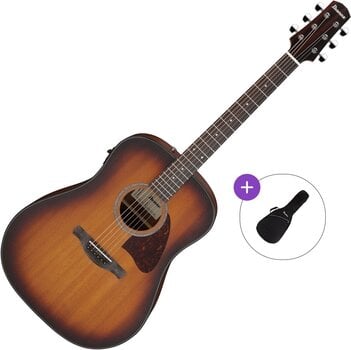 elektroakustisk gitarr Ibanez AAD54E-OMH Basic SET Mahogany Sunburst elektroakustisk gitarr - 1