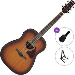 elektroakustisk gitar Ibanez AAD54E-OMH Standard SET Mahogany Sunburst elektroakustisk gitar