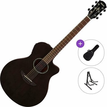 Chitarra Semiacustica Jumbo Yamaha APX 600M Standard SET Smokey Black Chitarra Semiacustica Jumbo - 1