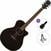 Chitarra Semiacustica Jumbo Yamaha APX 600M Standard SET Smokey Black Chitarra Semiacustica Jumbo