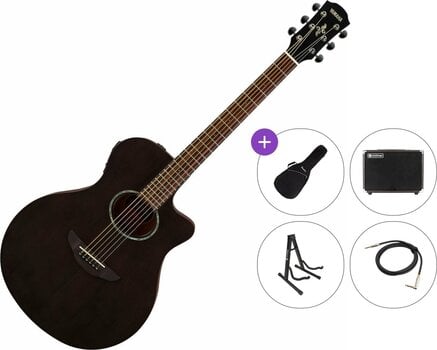 Chitarra Semiacustica Jumbo Yamaha APX 600M Premium SET Smokey Black Chitarra Semiacustica Jumbo - 1