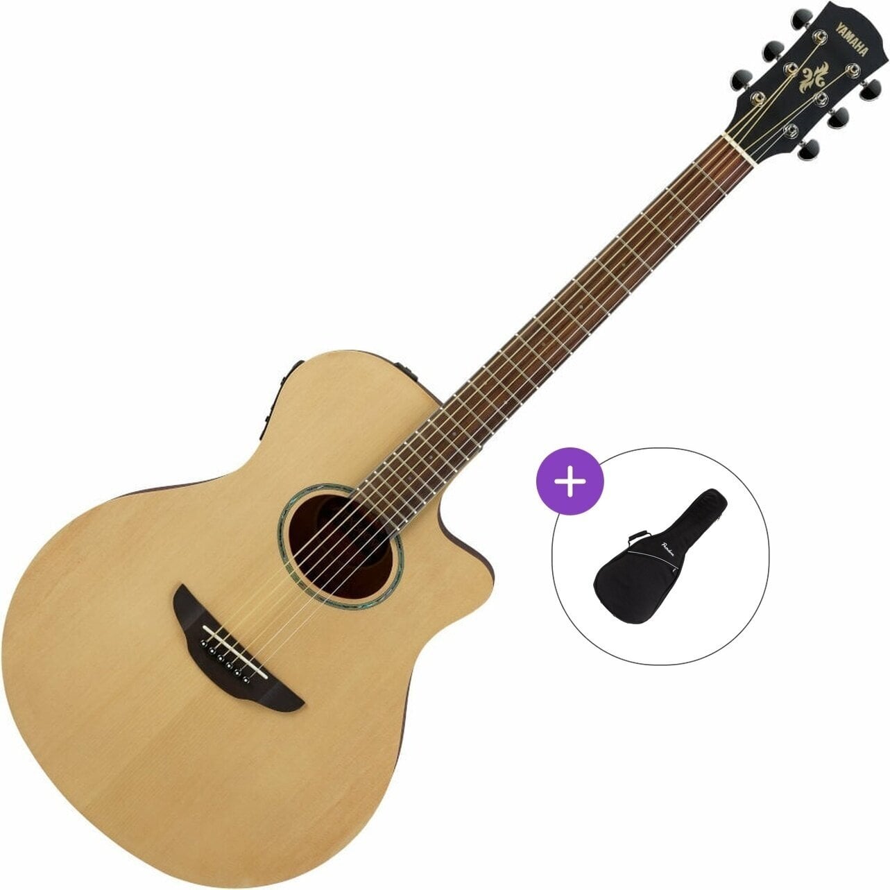 elektroakustinė gitara Yamaha APX 600M Basic SET Natural Satin elektroakustinė gitara