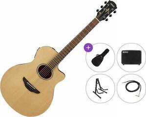 elektroakustinė gitara Yamaha APX 600M Premium SET Natural Satin elektroakustinė gitara