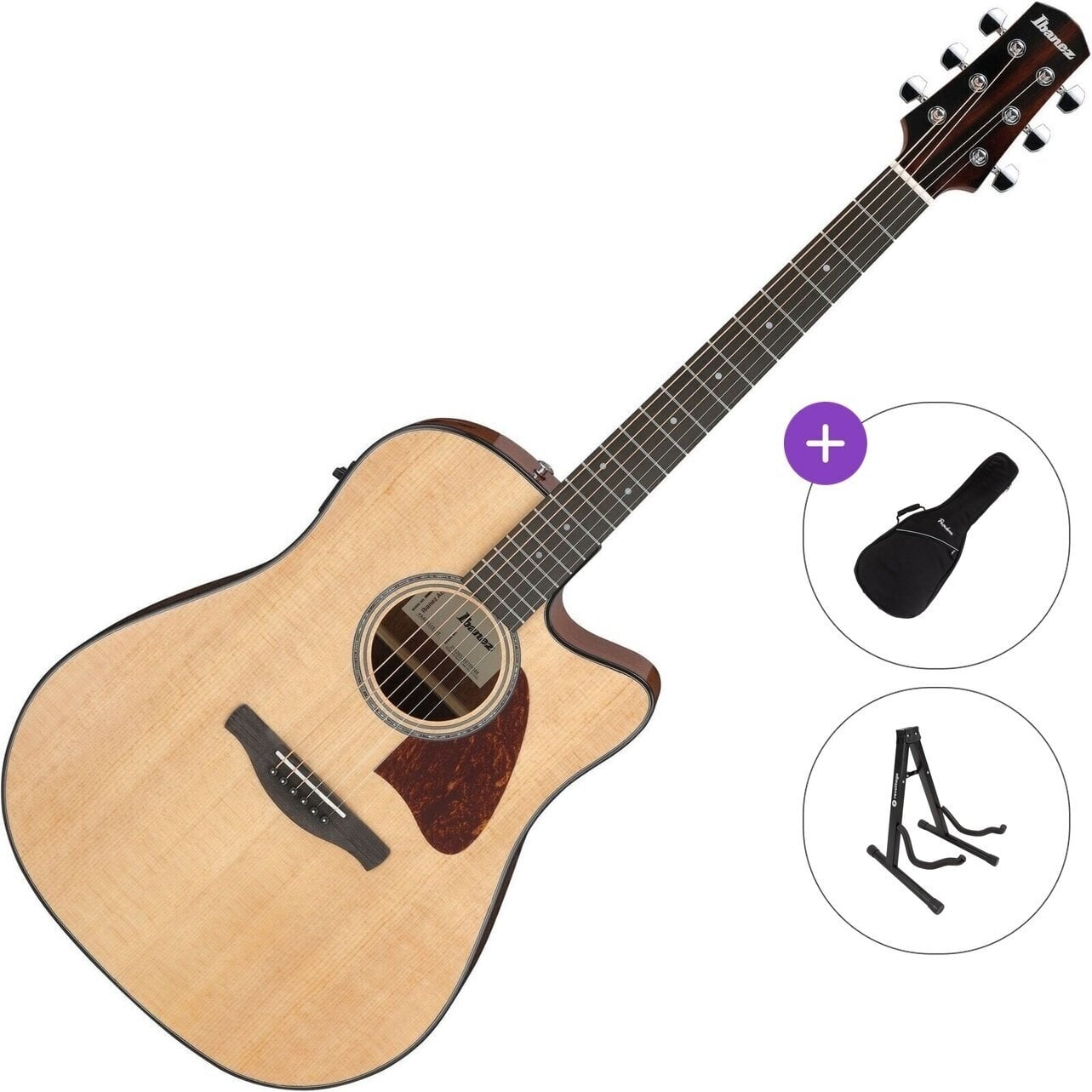 electro-acoustic guitar Ibanez AAD51CE-NT Standard SET Natural electro-acoustic guitar