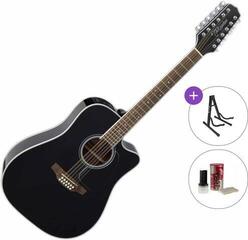 12 stygų akustinė-elektrinė gitara Takamine GD38CE Standard SET Black 12 stygų akustinė-elektrinė gitara