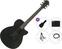 Elektroakustinen kitara Ibanez AEG621-BOT Premium SET Black Out Elektroakustinen kitara