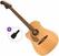 Dreadnought elektro-akoestische gitaar Fender Redondo Player LH Basic SET Natural Dreadnought elektro-akoestische gitaar