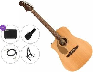 Elektroakustinen kitara Fender Redondo Player LH Premium SET Natural Elektroakustinen kitara