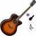Jumbo elektro-akoestische gitaar Yamaha CPX600 Standard SET Old Violin Sunburst Jumbo elektro-akoestische gitaar