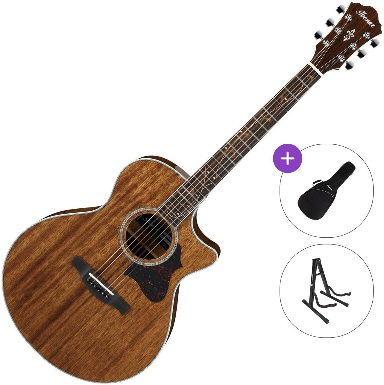 guitarra eletroacústica Ibanez AE245-NT Standard SET Natural guitarra eletroacústica