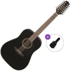 12-keelne akustiline kitarr Takamine GD30-12 Basic SET Black 12-keelne akustiline kitarr