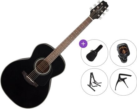 Jumbo Guitar Takamine GN30 Premium SET Black Jumbo Guitar - 1