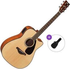 elektroakustisk gitar Yamaha FGX800C Basic SET Natural elektroakustisk gitar