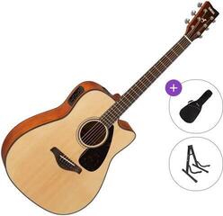 elektroakustisk gitar Yamaha FGX800C Standard SET Natural elektroakustisk gitar