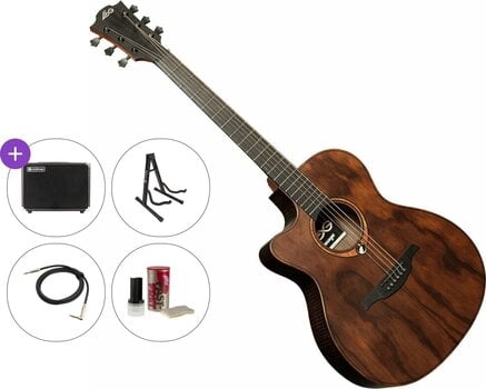 Guitarra electroacustica LAG Sauvage ACE L Premium SET Natural Guitarra electroacustica - 1