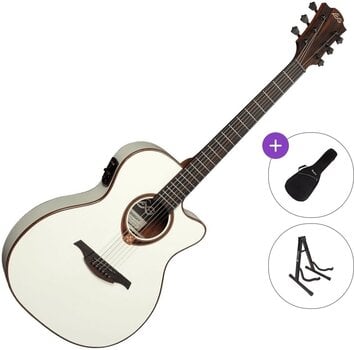 Chitarra Semiacustica Jumbo LAG Tramontane 118 T118ASCE-IVO Standard SET Ivory Chitarra Semiacustica Jumbo - 1