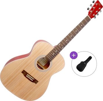 Akustická gitara SX SO204 Basic SET Natural-Transparent Red Akustická gitara - 1