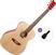 Akustická gitara SX SO204 Basic SET Natural-Transparent Red Akustická gitara
