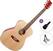 Akustická gitara SX SO204 Standard SET Natural-Transparent Red Akustická gitara