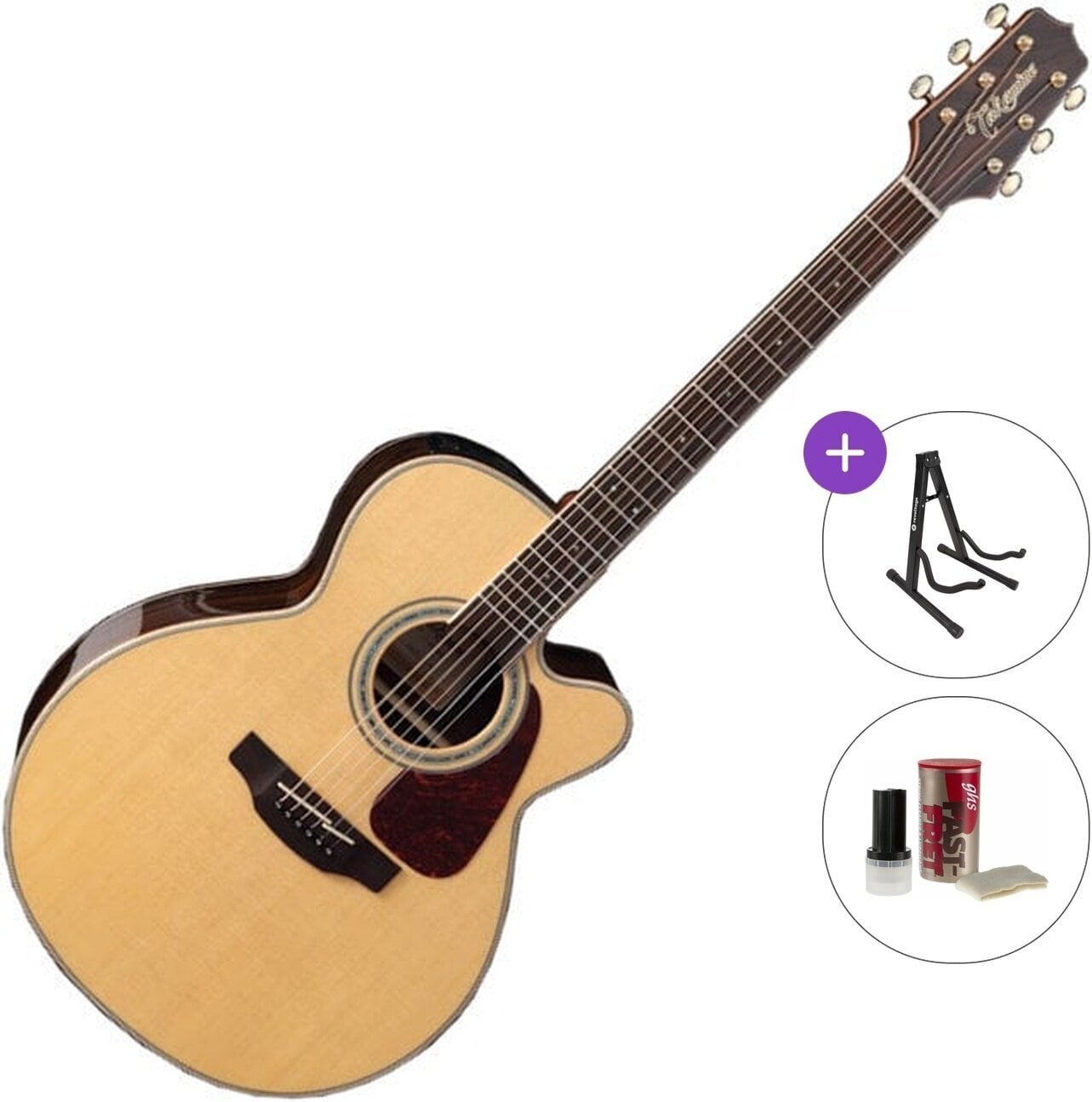 Chitarra Semiacustica Jumbo Takamine GN90CE-ZC Standard SET Natural Chitarra Semiacustica Jumbo