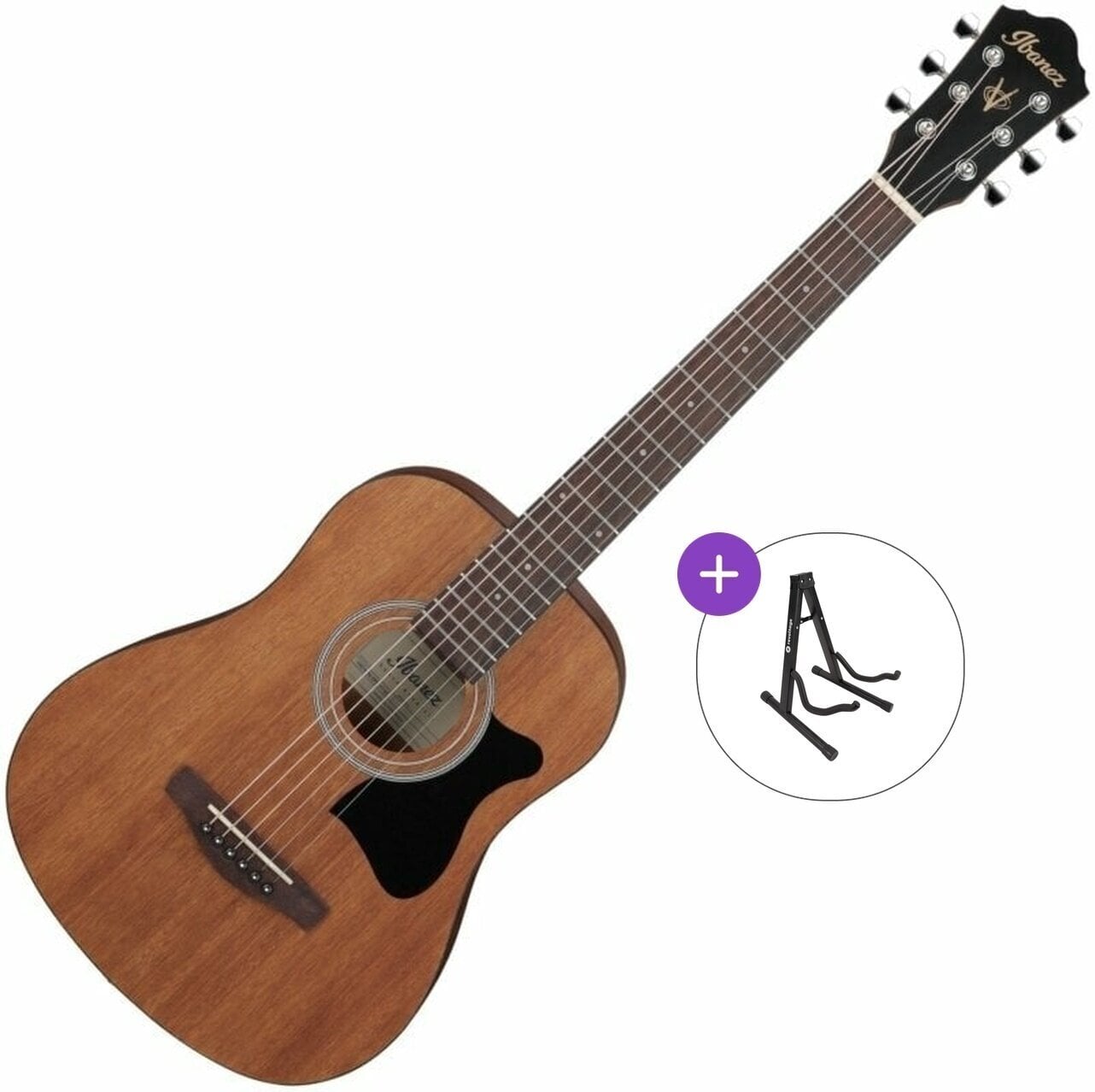 Akustikgitarre Ibanez V44MINI-OPN Basic SET Open Pore Natural Akustikgitarre