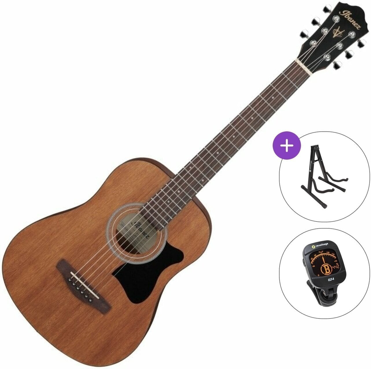 Akustikgitarre Ibanez V44MINI-OPN Standard SET Open Pore Natural Akustikgitarre