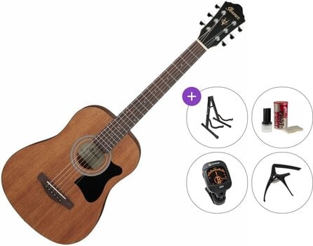 Akustikgitarre Ibanez V44MINI-OPN Premium SET Open Pore Natural Akustikgitarre - 1