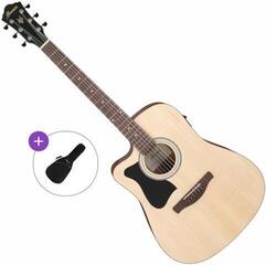 Elektroakustická gitara Dreadnought Ibanez V40LCE-OPN Basic SET Open Pore Natural Elektroakustická gitara Dreadnought