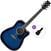 Elektroakustinen kitara Ibanez PF15ECE-TBS Basic SET Transparent Blue Sunburst Elektroakustinen kitara