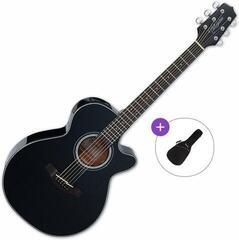 Elektroakustična jumbo Takamine GF30CE-BLK Basic SET Black Elektroakustična jumbo