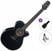 electro-acoustic guitar Takamine GF30CE-BLK Standard SET Black electro-acoustic guitar