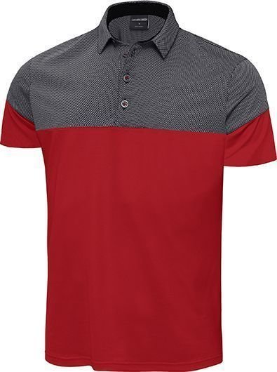Polo košile Galvin Green Milton Ventil8 Pánské Golfové Polo Red/Black S