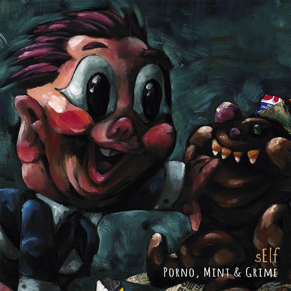 Δίσκος LP Self - Porno, Mint & Grime (Black/Oxblood/Black/Aqua Blue Coloured) (2 LP)