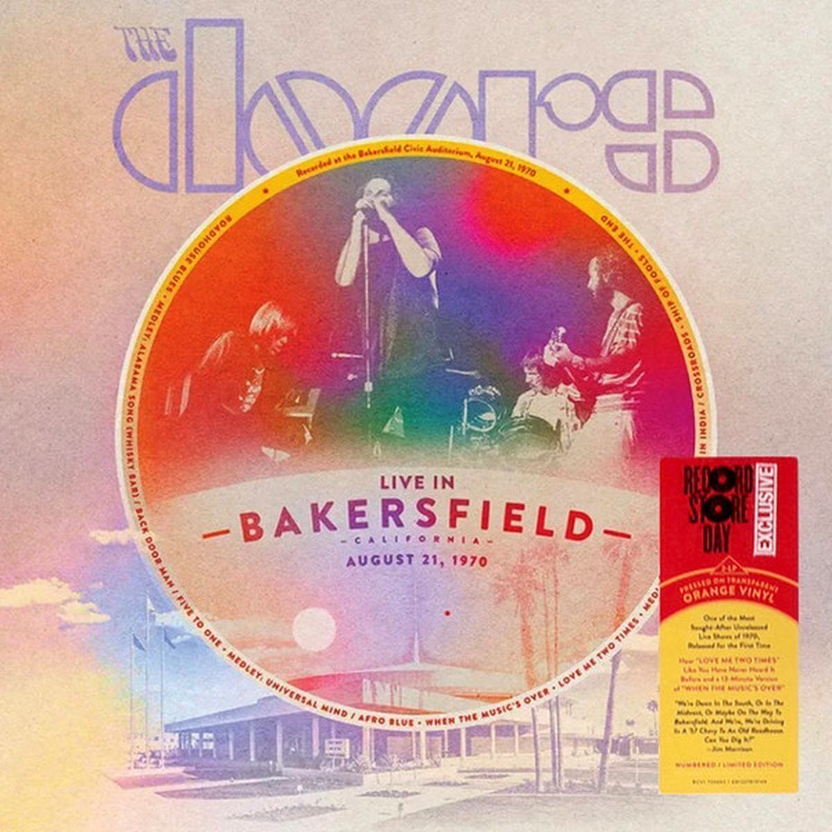 LP platňa The Doors - Live In Bakersfield, August 21, 1970 (Orange Coloured) (LP)
