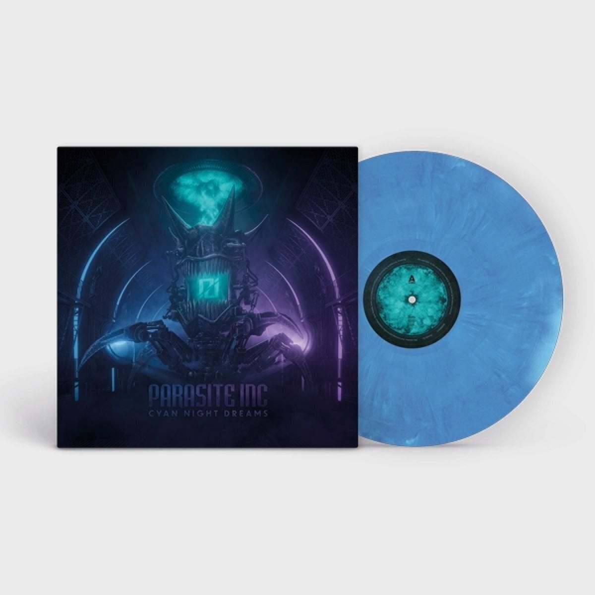 Disco in vinile Parasite Inc. - Cyan Night Dreams (Blue with White Marble Coloured) (LP)